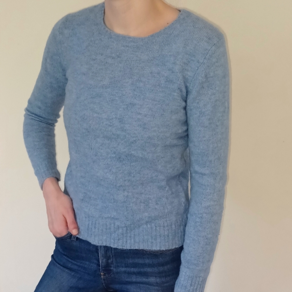 Eddie Bauer Wool Sweater light blue women's size small - Picture 3 of 13